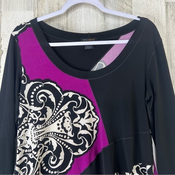EVA VARRO 3/4 SLV BOHO TUNIC - Picture 9 of 12